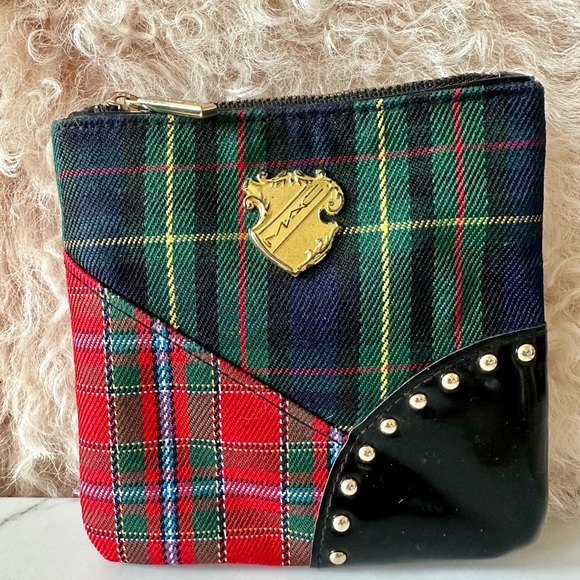 MAC Cosmetics 2010 Holiday Limited Edition Tartan Plaid Makeup Bag Clutch - Picture 2 of 7